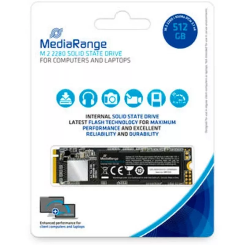 MediaRange MR1032 unità a stato solido interna M.2 512 GB PCI Express 3.1 3D TLC NAND NVMe (MR1032)