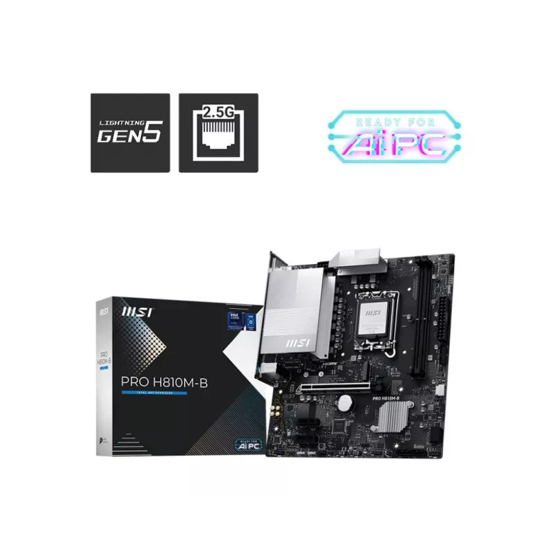 Scheda madre MSI PRO H810M-B Intel H810 LGA 1851 (Socket V1) micro ATX