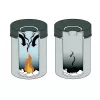 Rotondo acciaio argento resistente 3305