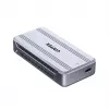 Case per SSD Unitek S1242AGY01-EU USB4 40 Gbit/s, M.2 NVMe, fino a 8 TB, alluminio/plastica, raffreddamento attivo