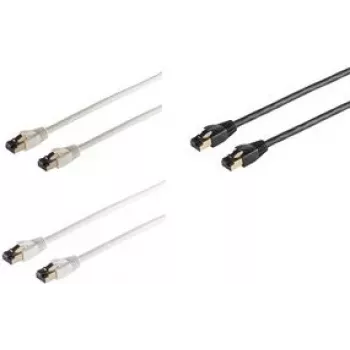 Cavo di rete ShiverPeaks BS08-41035 nero 2 m Cat8 F/FTP