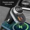 Vivavoce Awei C-843 Bluetooth 5.0 con trasmettitore FM, connettori USB e USB-C
