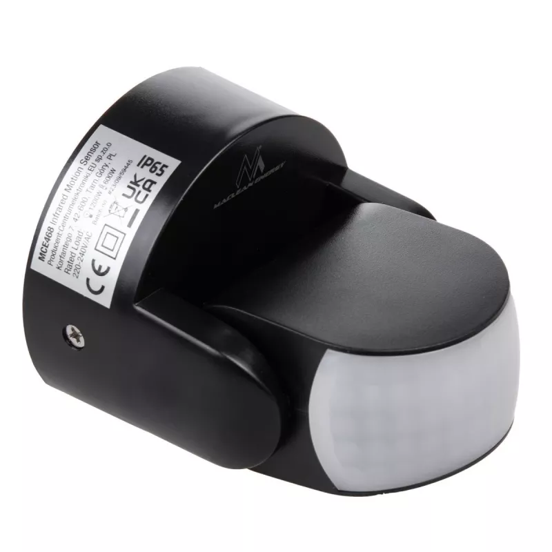 Rilevatore di movimento a infrarossi MACLEAN MCE468B IP65 — rilevatore di presenza a infrarossi, resistente alle intemperie
