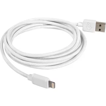 Cavo adattatore USB 2.0, connettore maschio USB-A > connettore maschio Lightning (bianco, 2,0 metri)