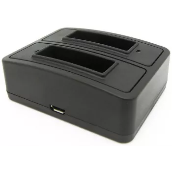 GoXtreme Dual Vision 4K stazione di ricarica batterie – caricabatterie dual-bay per batterie di action camera, modello 01492