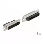 Connettore per cavo DeLOCK 66714 D-Sub HD 44 pin nero argento