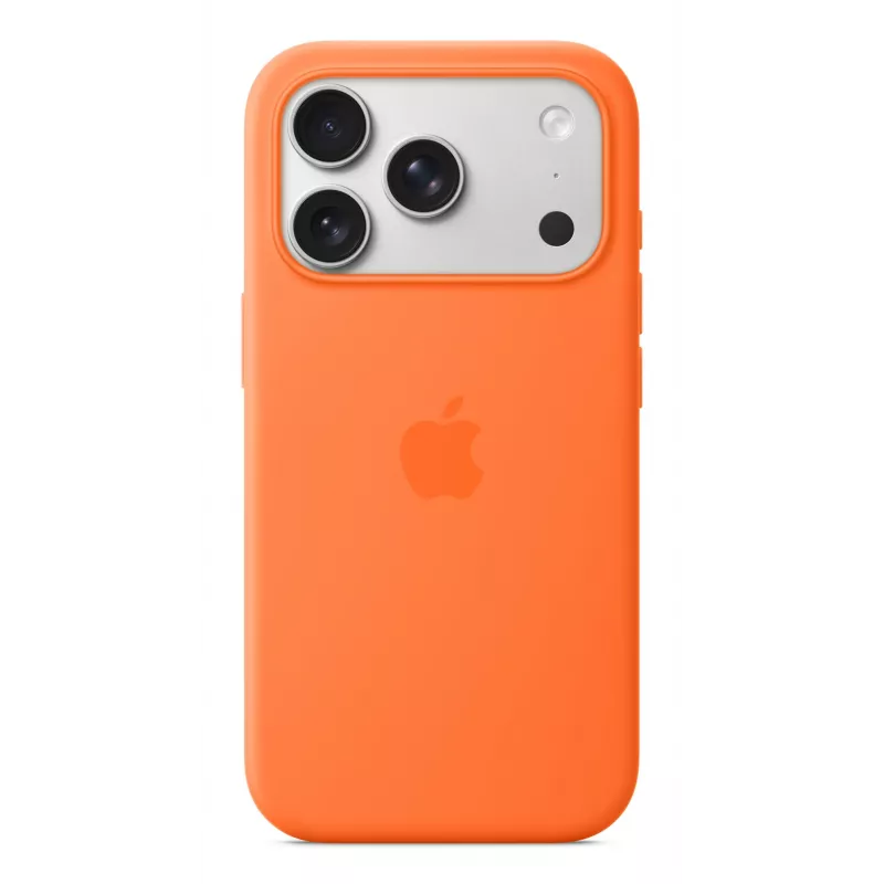 Custodia in silicone Apple iPhone 17 Pro MagSafe arancione custodia