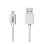 Cavo dati USB a Micro-USB Tellur nylon intrecciato 1 m argento