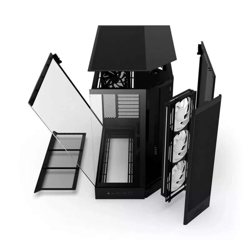 Case PC NZXT H9 Flow RGB midi tower nero