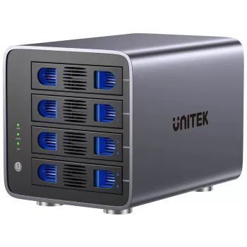 Case RAID Unitek S1301AGY01-EU USB-C per unità SATA, supporta fino a 80 TB