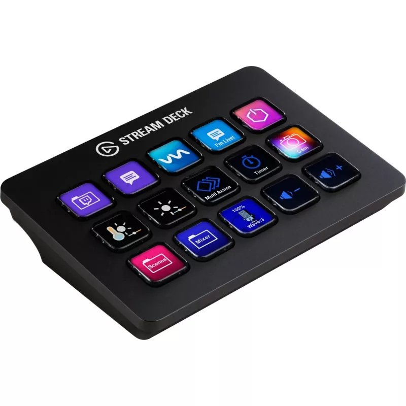 Elgato Stream Deck MK.2 – Pannello di controllo USB personalizzabile con 15 tasti classici, nero