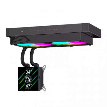 Dissipatore a liquido per CPU Gamemax | GLACIER 240 LCD BK | Intel, AMD
