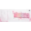 Deltaco GAM-021-RGB-P-DE - formato completo (100%) - USB - interruttori a membrana - QWERTZ - rosa