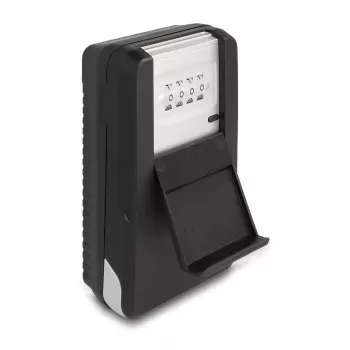 Portachiavi DELOCK 20932 organizzatore di chiavi in alluminio e plastica con combinazione, nero