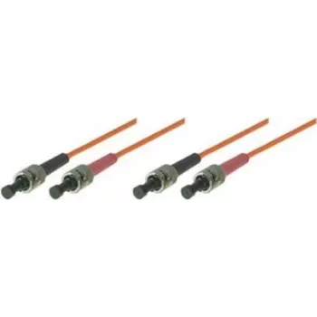 Tecline exertis Connect - Cavo patch - ST multimodale (M) a ST multimodale (M) - 5 m - fibra ottica - 50/125 micrometri - OM2 - arancione (75805)