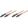 Tecline exertis Connect - Cavo patch - ST multimodale (M) a ST multimodale (M) - 5 m - fibra ottica - 50/125 micrometri - OM2 - arancione (75805)
