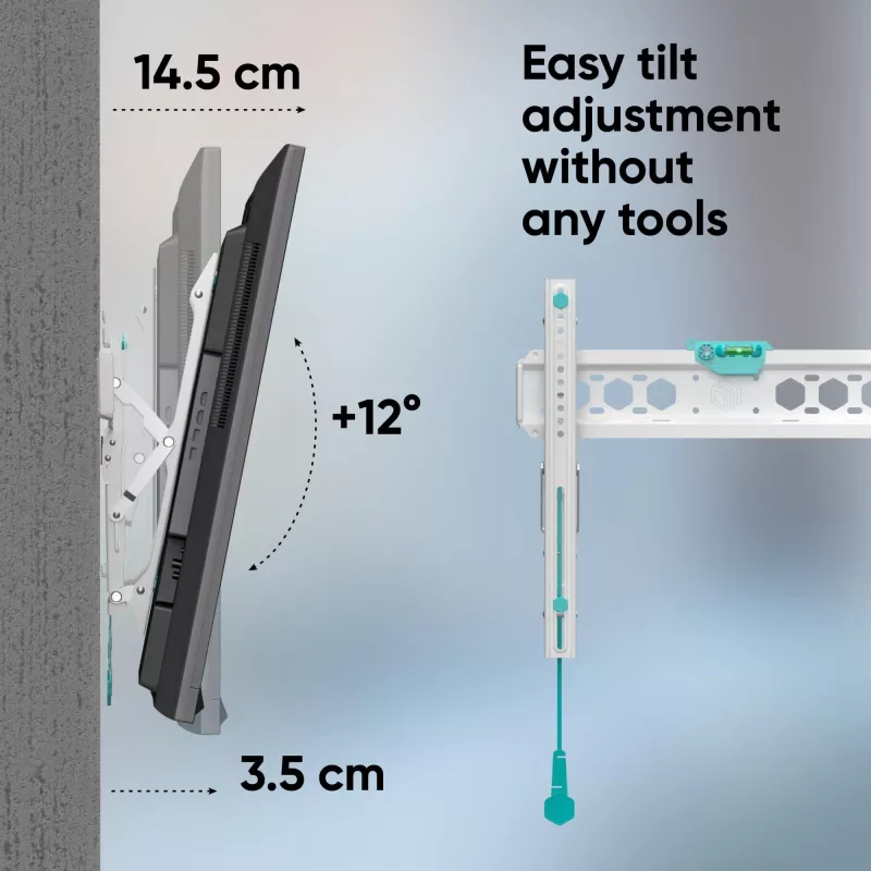 Accessorio per TV supporto a parete /32-70/WEISS TM5-W Onkron
