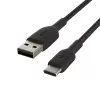 Cavo intrecciato USB-C a USB-A 3m nero