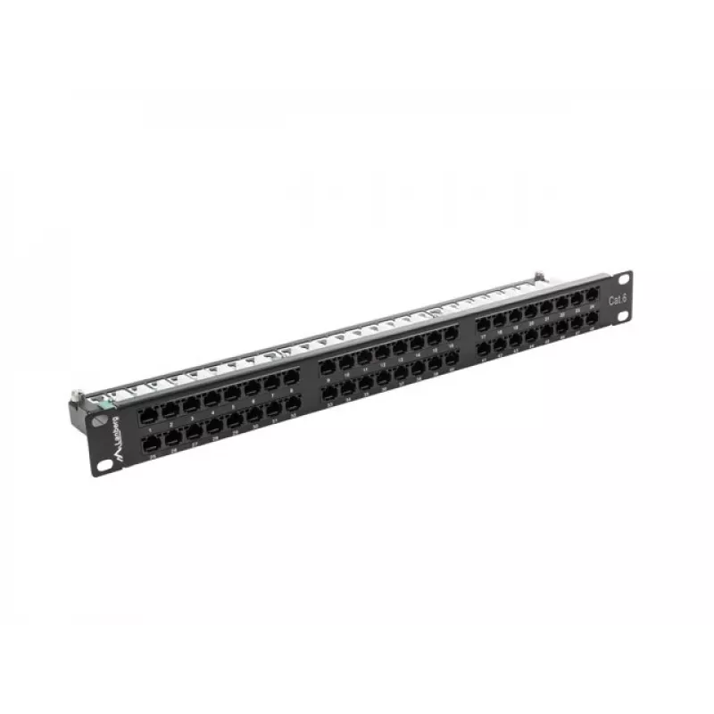 Lanberg PPU6-1048-B - Patch panel - 1U - 19 pollici