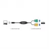 Cavo seriale DeLOCK 63466 USB Type-A DB-9 1,5 m nero verde giallo