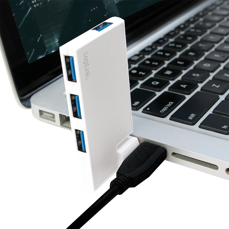Hub USB 3.0 4 porte, argento