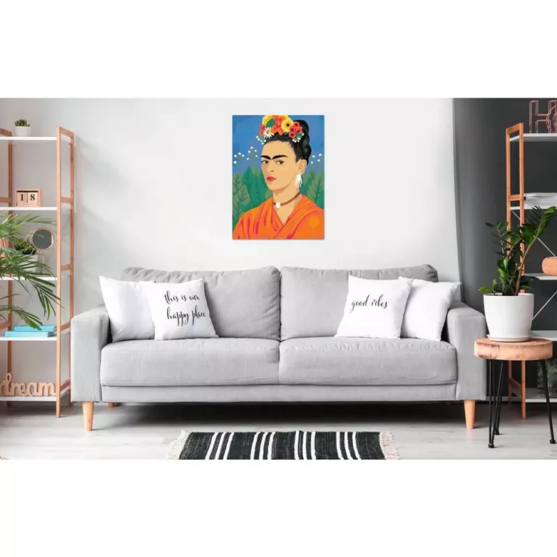 Set di pittura su tela Ravensburger CreArt ART Collection: dipinto Frida Kahlo, Canvas Edition
