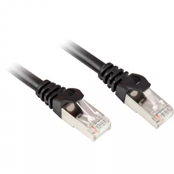 Cavo di rete Sharkoon 0,25 m Cat.6 RJ-45 S/FTP nero