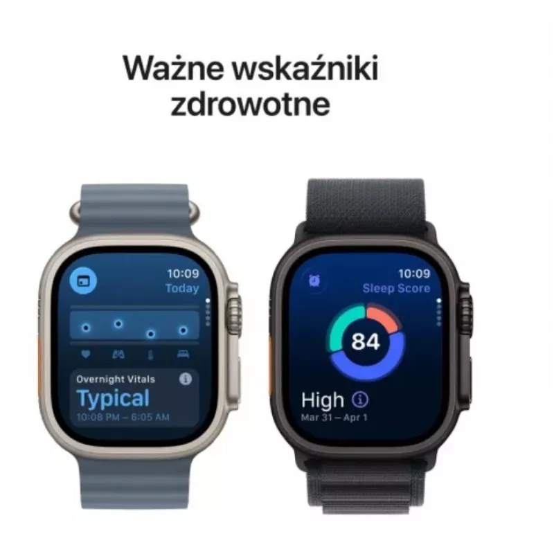 Smartwatch Apple Watch Ultra 3 GPS + Cellular 49 mm cassa Natural Titanium con Light Blue Alpine Loop (piccolo)