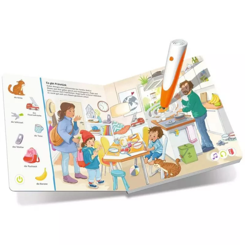 tiptoi starter set: Suchen und Entdecken - Meine Welt, libro didattico, penna e libro illustrato
