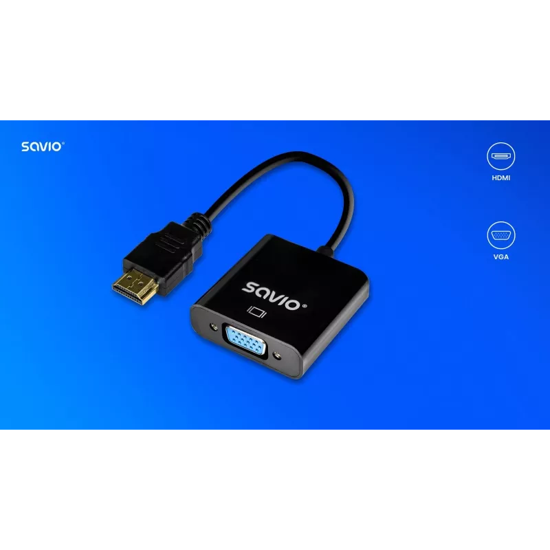 Savio adattatore HDMI-VGA AK-75
