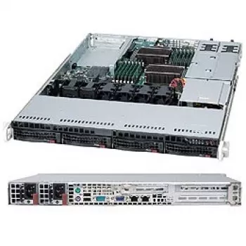 Super Micro Supermicro SC815 TQC-R706WB2 - Rack - montabile in rack - 1U - ATX esteso - SATA/SAS - Hot-Swap 750 Watt - nero (CSE-815TQC-R706WB2)
