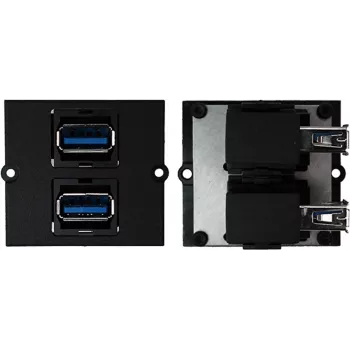 Presa Bachmann 917.059 2 x USB A nero