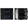 Presa Bachmann 917.059 2 x USB A nero