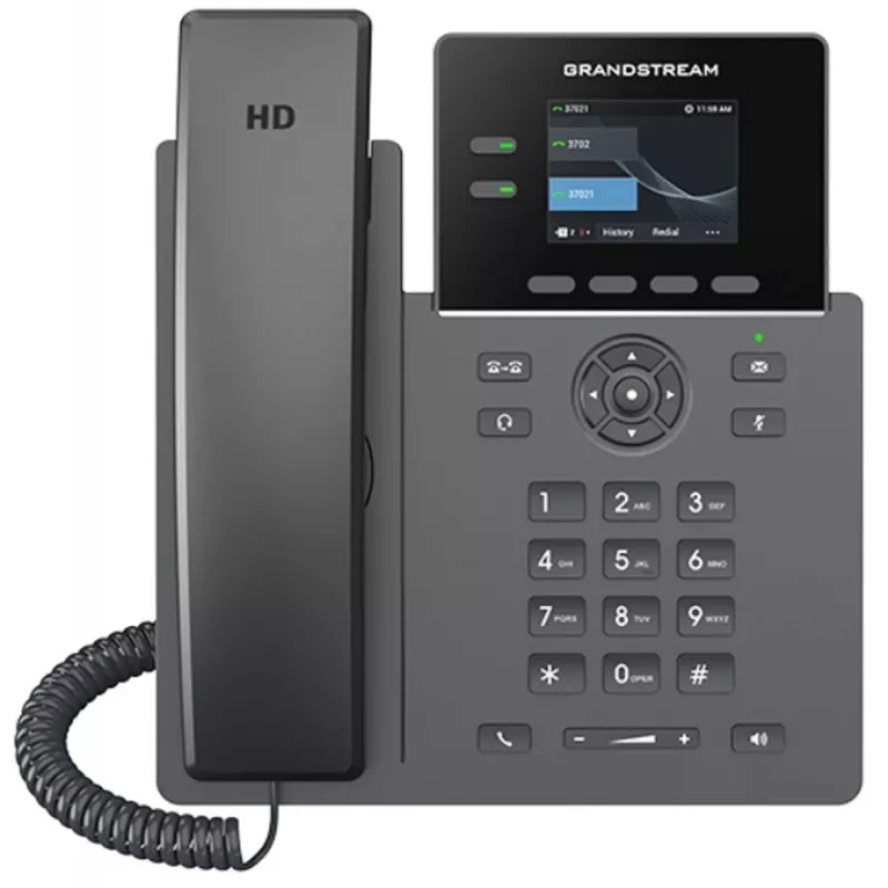 Telefono IP Grandstream GRP2610, 2 linee audio HD, telefono VoIP carrier-grade