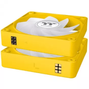 Ventole per case Thermaltake CT120 EX Reverse ARGB 120mm confezione da 3 giallo