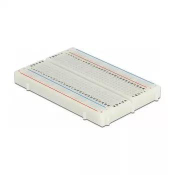 Breadboard DELOCK 18315 — plastica bianca, 54 × 84 × 9 mm