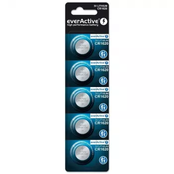 Batteria al litio mini everActive CR1620 5 pz.