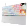 Tastiera meccanica TKL da gaming STEELSERIES Apex Pro TKL Gen 3 bianco — layout US, RGB, switch regolabili