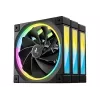 DeepCool FL12R 3-in-1 ventole per case da 120 mm (3 pz.), Reverse, PWM a 4 pin, 500-2150 giri/min, FDB, nere