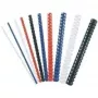 Pettine per rilegatura in plastica Fellowes - pettine per rilegatura in plastica - 19 mm - 21 anelli - A4 (210 x 297 mm) - nero - 100 pz. (5347705)