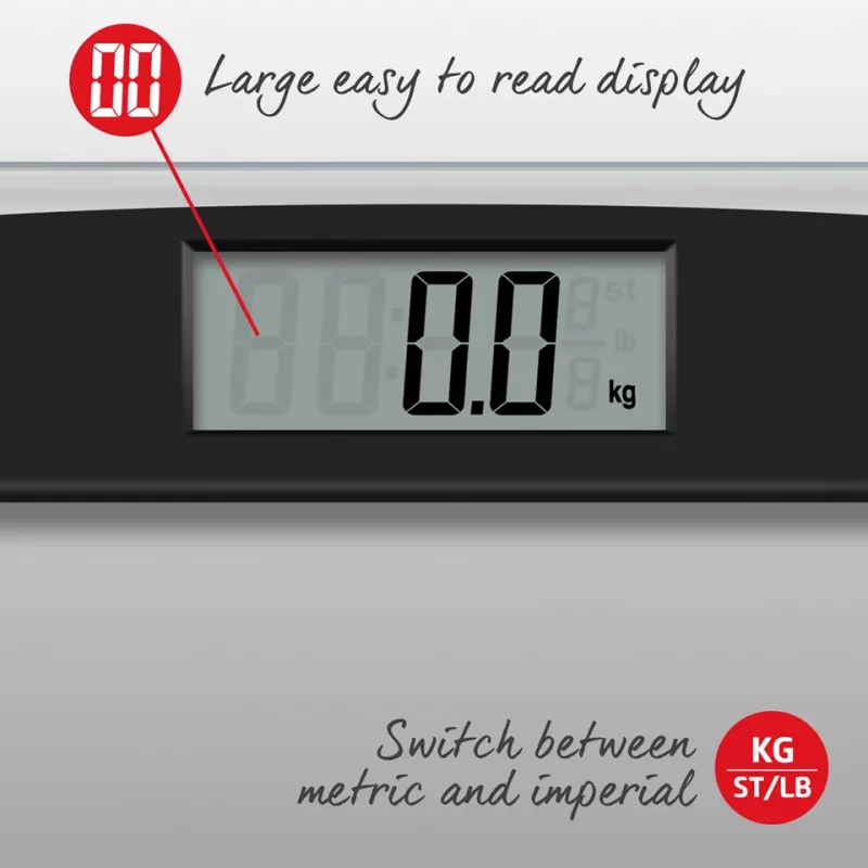 Bilancia da bagno Salter 9208 BK3R bilancia compatta in vetro elettronica