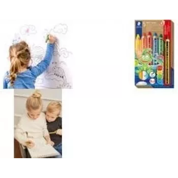 Matite colorate Staedtler Noris junior 140 — set da 6 colori assortiti