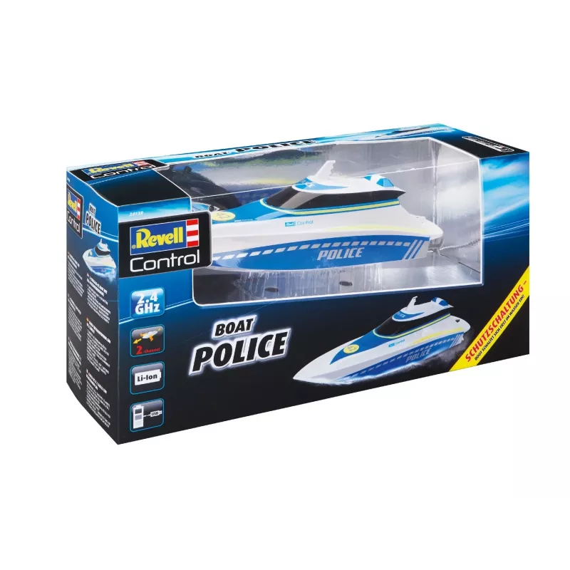 Revell Control Waterpolice RC motoscafo per principianti 100% RtR 350 mm (24138)