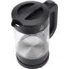 Jata HA702 bollitore elettrico, 1,2 l, 1500 W, vetro borosilicato, senza fili, nero