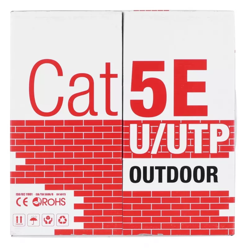 Alantec KIU5OUTS305Q Cavo di rete nero 305 m Cat5e U/UTP (UTP) (KIU5OUTS305Q)