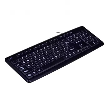 Esperanza EK129 tastiera USB QWERTY UK inglese nera