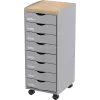 Carrello mobile 8 cassetti grigio/faggio (DT 082N.02.23)