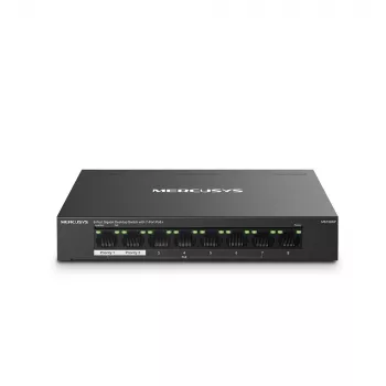 Mercusys MS108GP switch desktop 8 porte Gigabit con 7 porte PoE