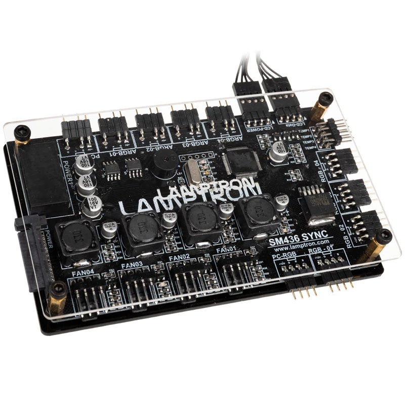Lamptron PCI Controllore ventole RGB e LED SM436 Sync Edition, nero