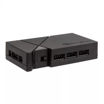 Controllo ventole SilverStone LSB01 – controllo manuale a 3 canali, nero, case in plastica, 46×19 mm